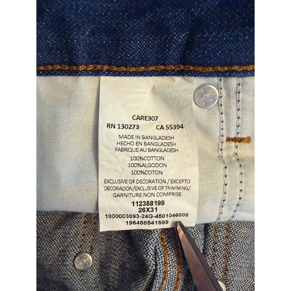 Wrangler Women's High Waisted Straight Leg Indigo Jeans 26x31 NWOT - Picture 7 of 8